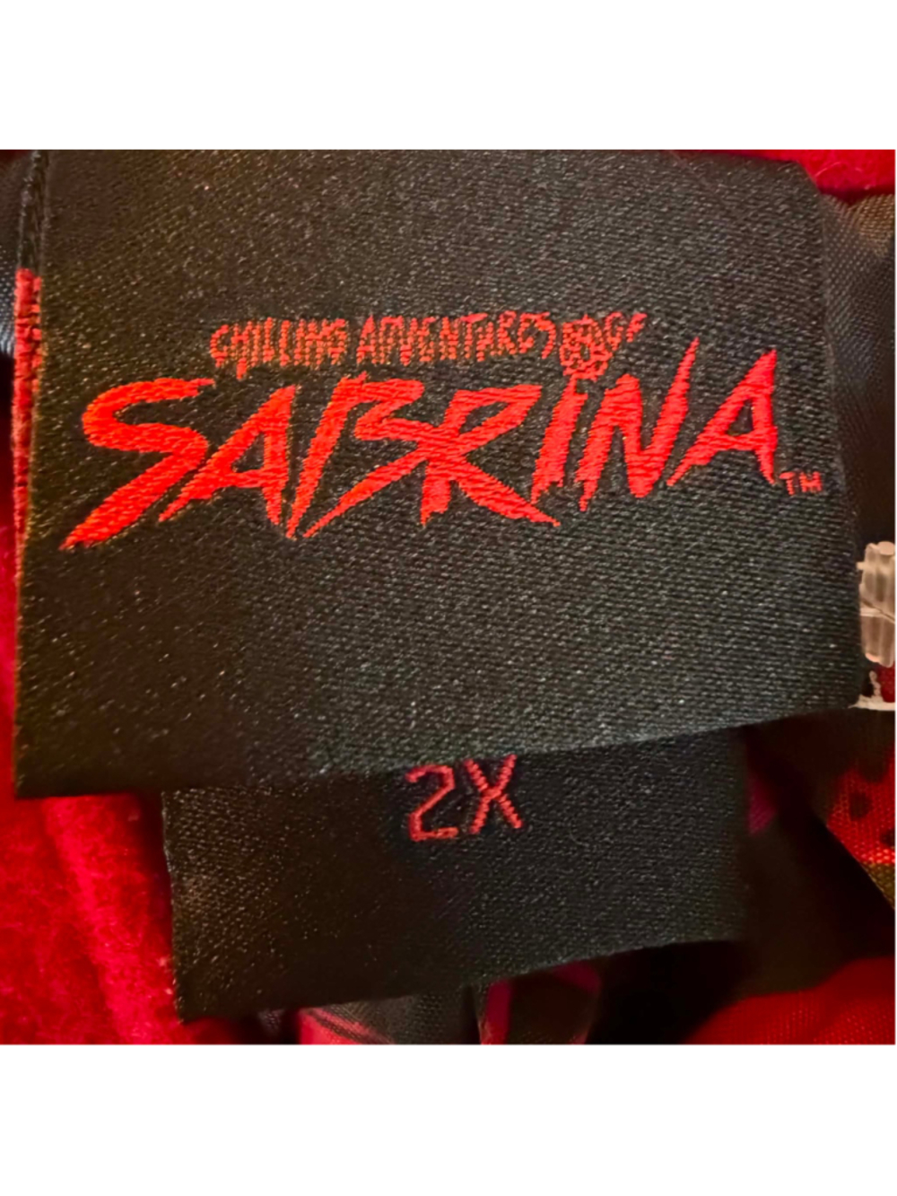 Women's Chilling Adventures of Sabrina Red Coat, Size 2X, Black Lining - Picture 5 of 12